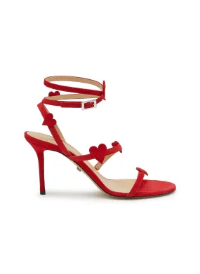 -----------MACH & MACH  ---- ------------ ----Petit Coeur 85 Suede Wrap Sandals --