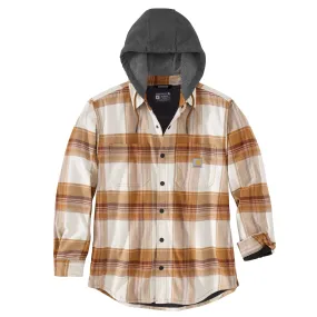 105938 - Carhartt Rugged Flex Relaxed Fit Flannel Fleece Lined Hooded Shirt Jac