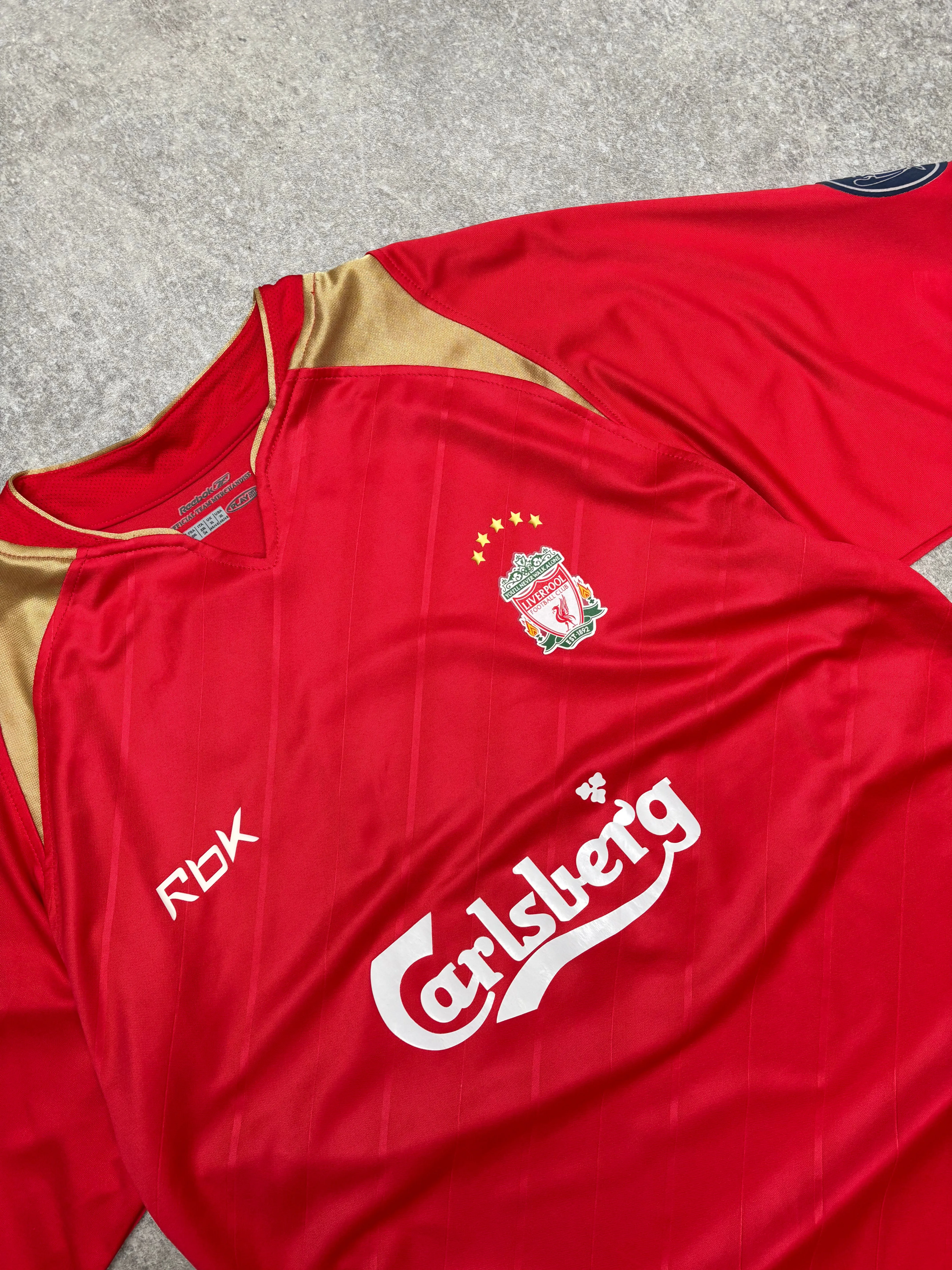 2005/06 Reebok Liverpool FC Gerraro Home Football Shirt