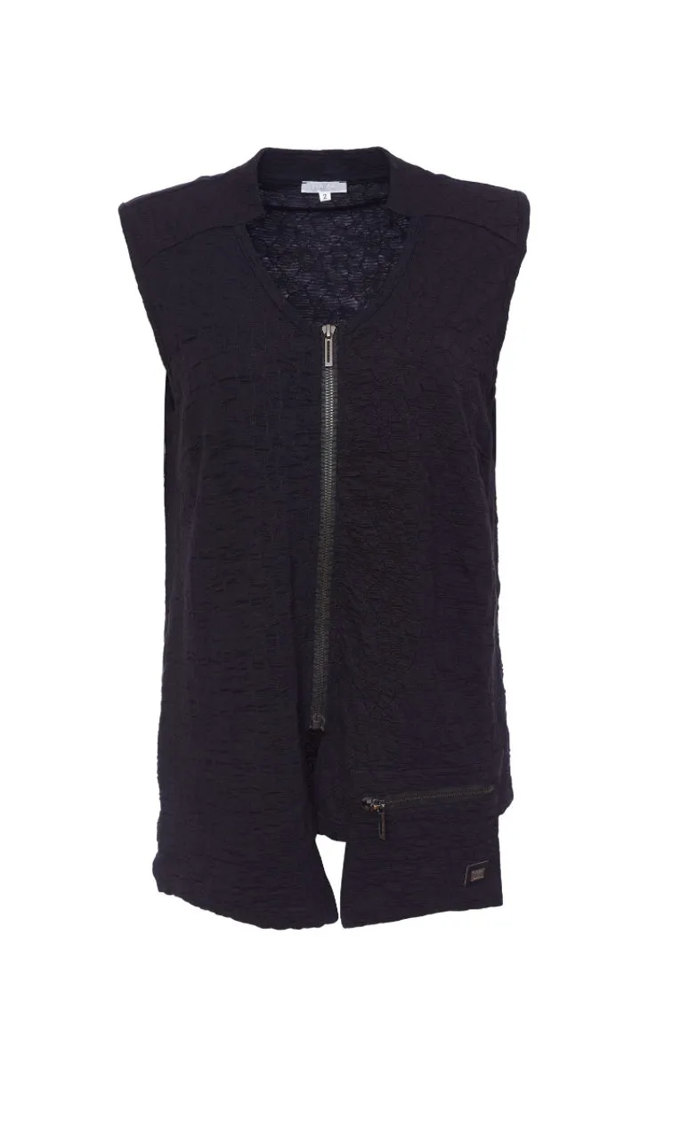 252 Waistcoat with Zip/Pocket - Naya