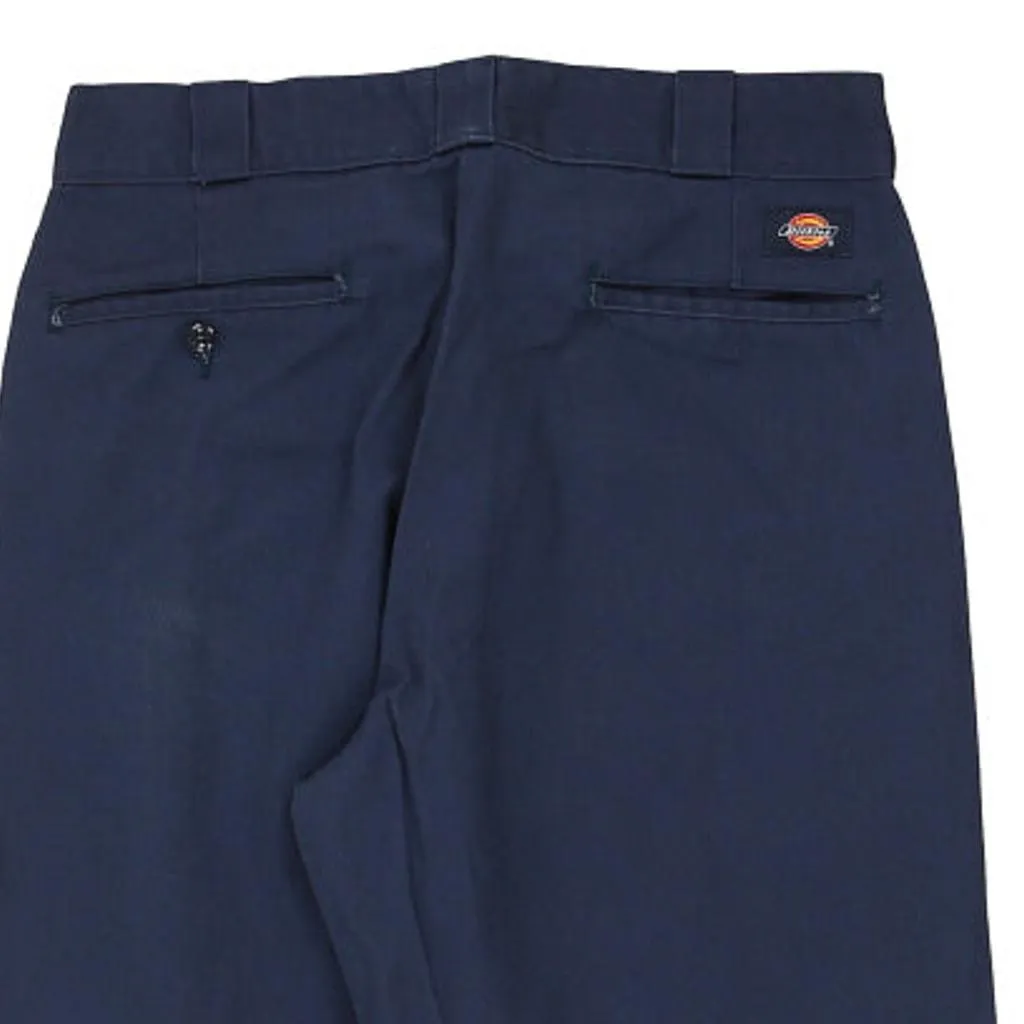 874 Dickies Trousers - 34W 32L Navy Cotton Blend