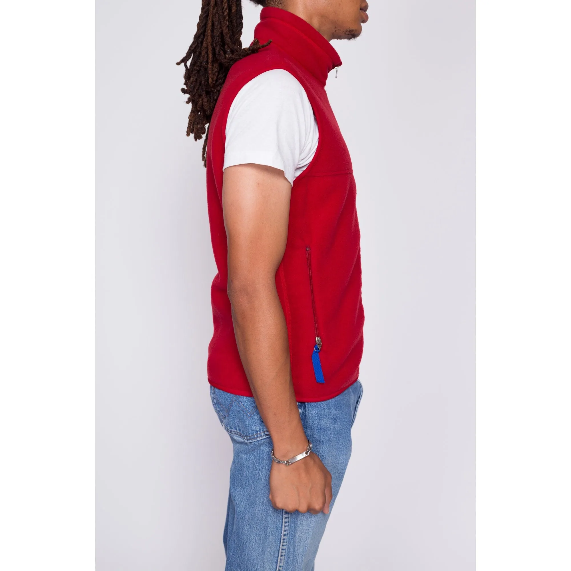 90s Patagonia Synchilla Red Fleece Vest - Men's Small