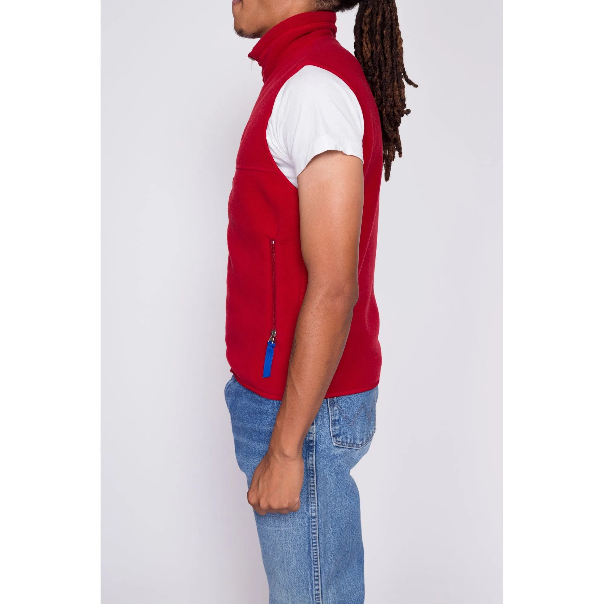 90s Patagonia Synchilla Red Fleece Vest - Men's Small