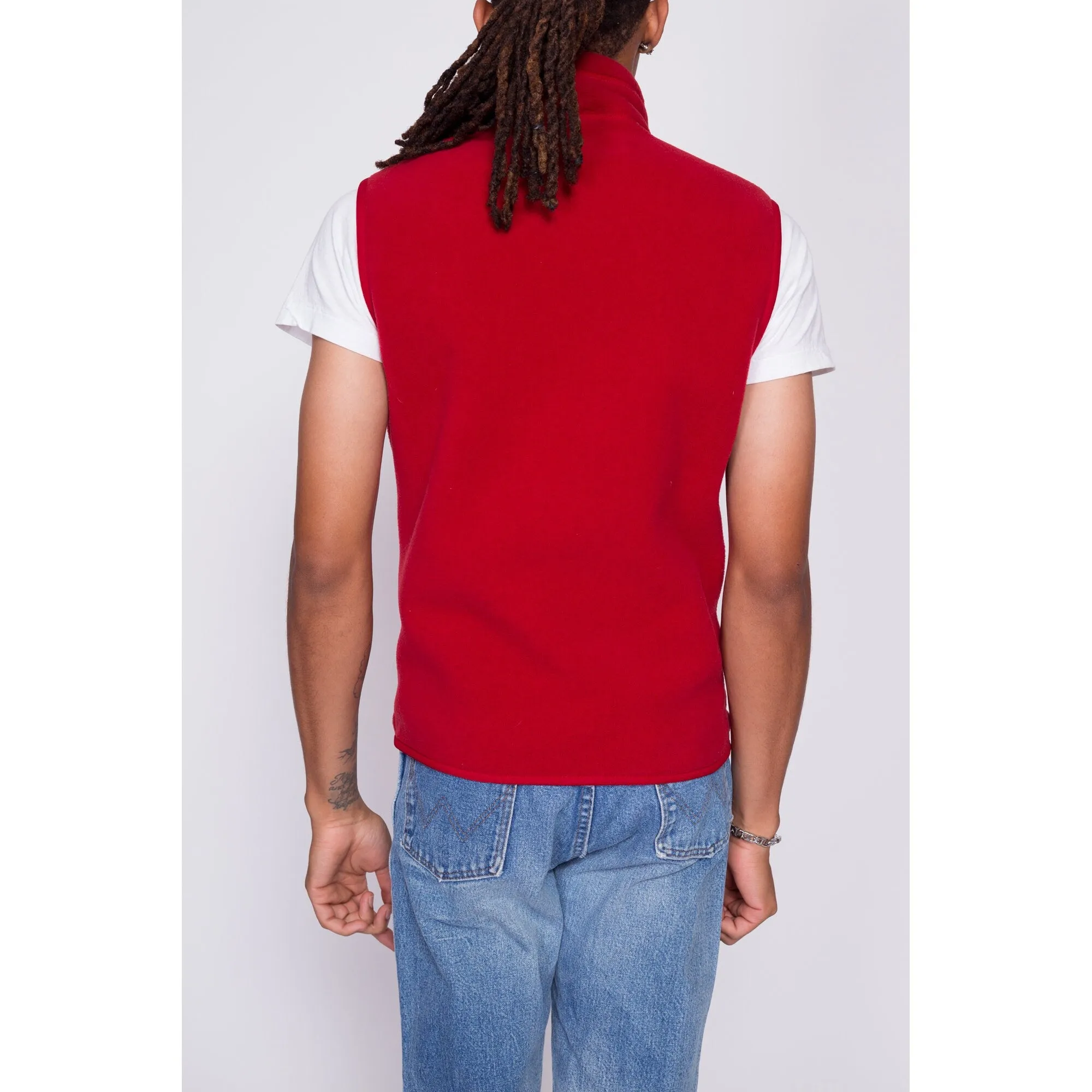 90s Patagonia Synchilla Red Fleece Vest - Men's Small