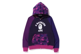 A Bathing Ape COLOR CAMO RELAXED FIT FULL ZIP HOODIE