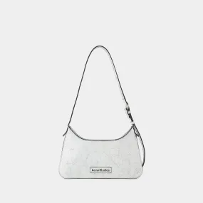 Acne Studios  Platt Mini Crackle Hobo Bag - Acne Studios - Leather - White