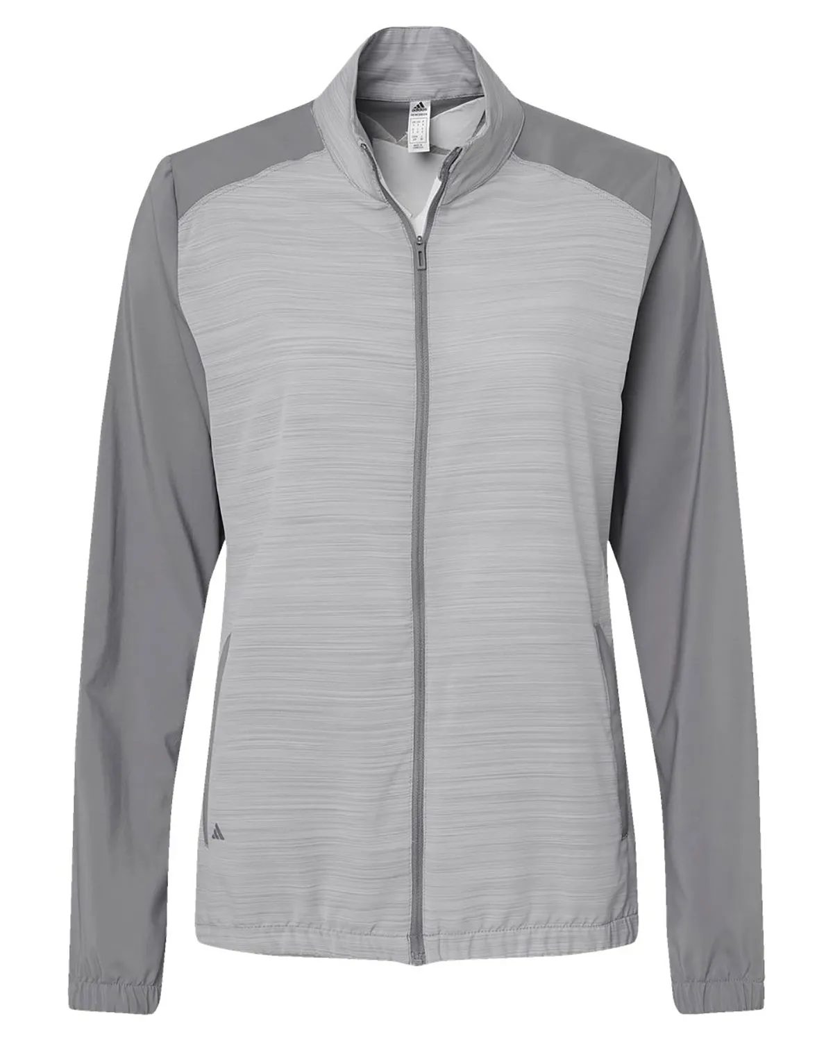 Adidas A547 Women 's Heather Block Full-Zip Wind Jacket