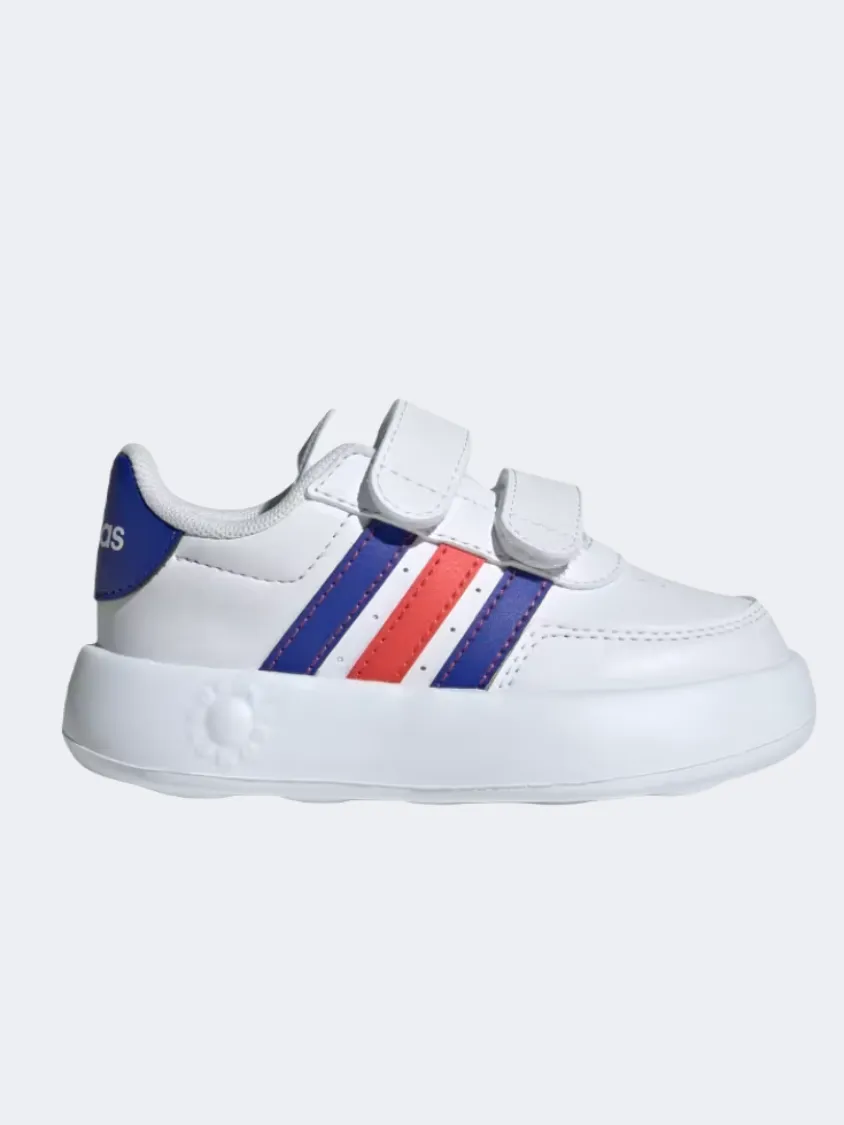 Adidas Breaknet 2 Infant-Boys Sportswear Shoes White/Blue/Red