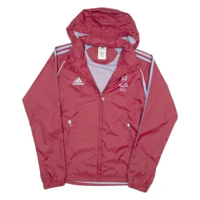 ADIDAS Mesh Lined Roma Finale 2009 Womens Track Jacket Maroon Hooded UK 10