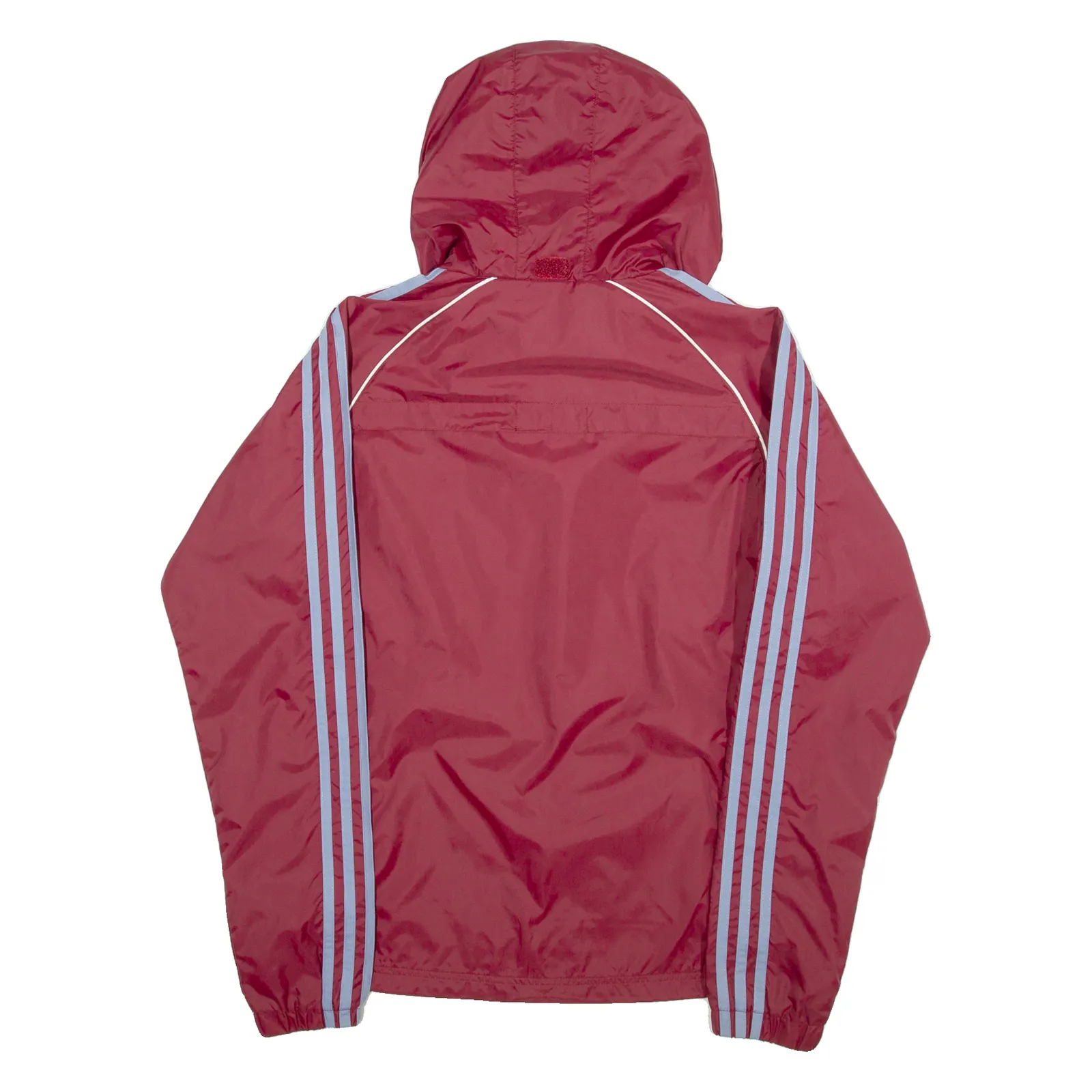 ADIDAS Mesh Lined Roma Finale 2009 Womens Track Jacket Maroon Hooded UK 10