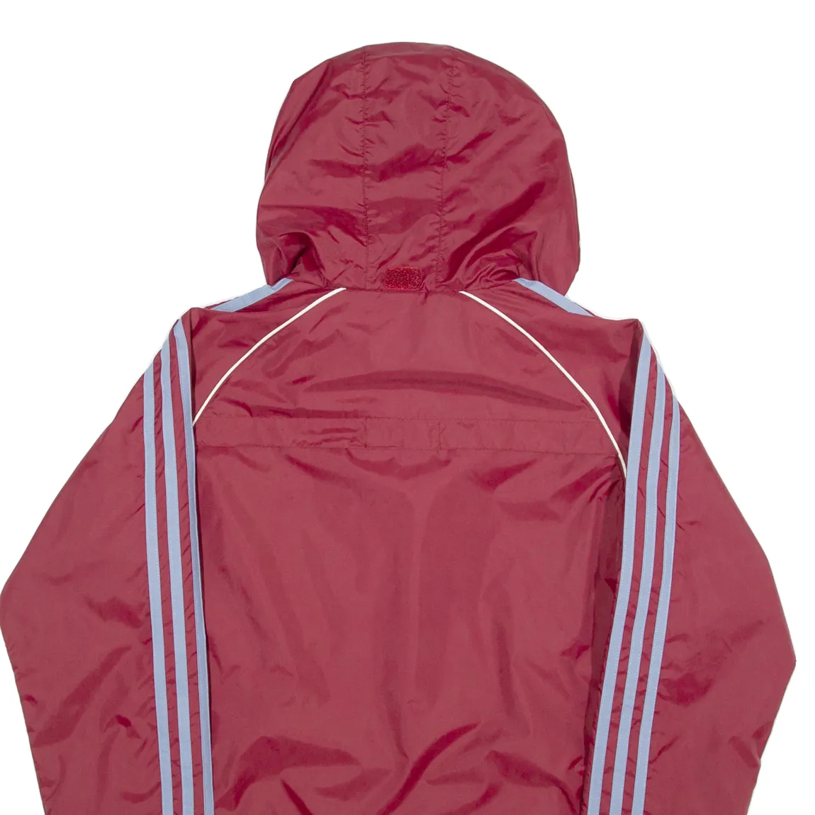 ADIDAS Mesh Lined Roma Finale 2009 Womens Track Jacket Maroon Hooded UK 10