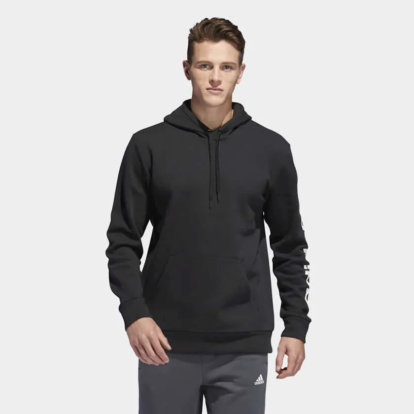 Adidas Originals Men's XXL Linear Fleece Hoodie - Black