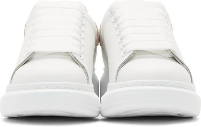 Alexander McQueen White & Pink Oversized Sneakers