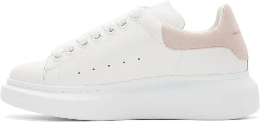 Alexander McQueen White & Pink Oversized Sneakers