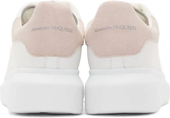 Alexander McQueen White & Pink Oversized Sneakers