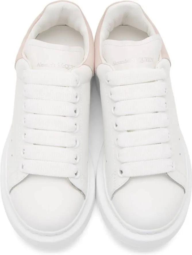 Alexander McQueen White & Pink Oversized Sneakers