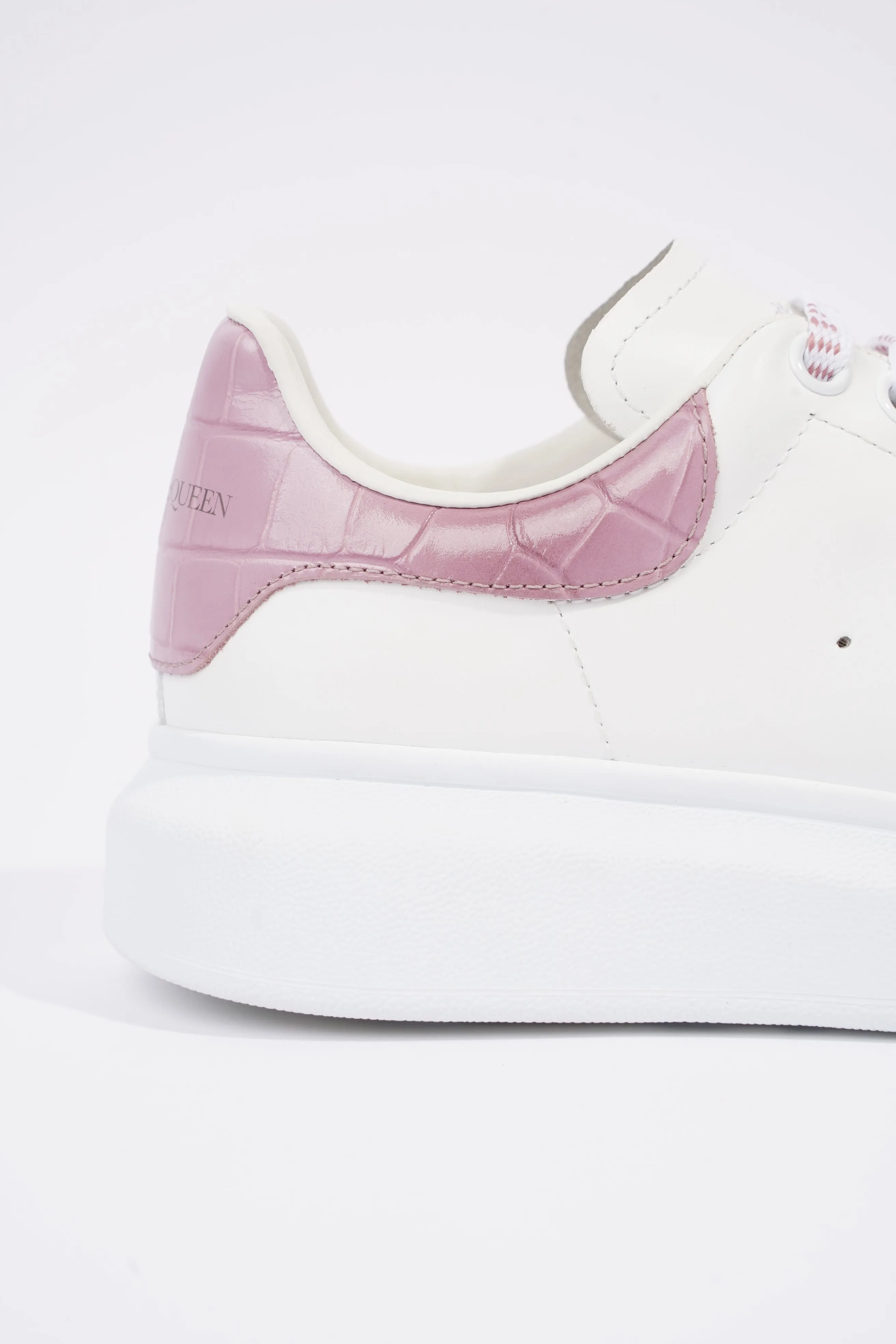 Alexander McQueen Womens Oversized Sneakers White / Pink Tab EU 37 / UK 4