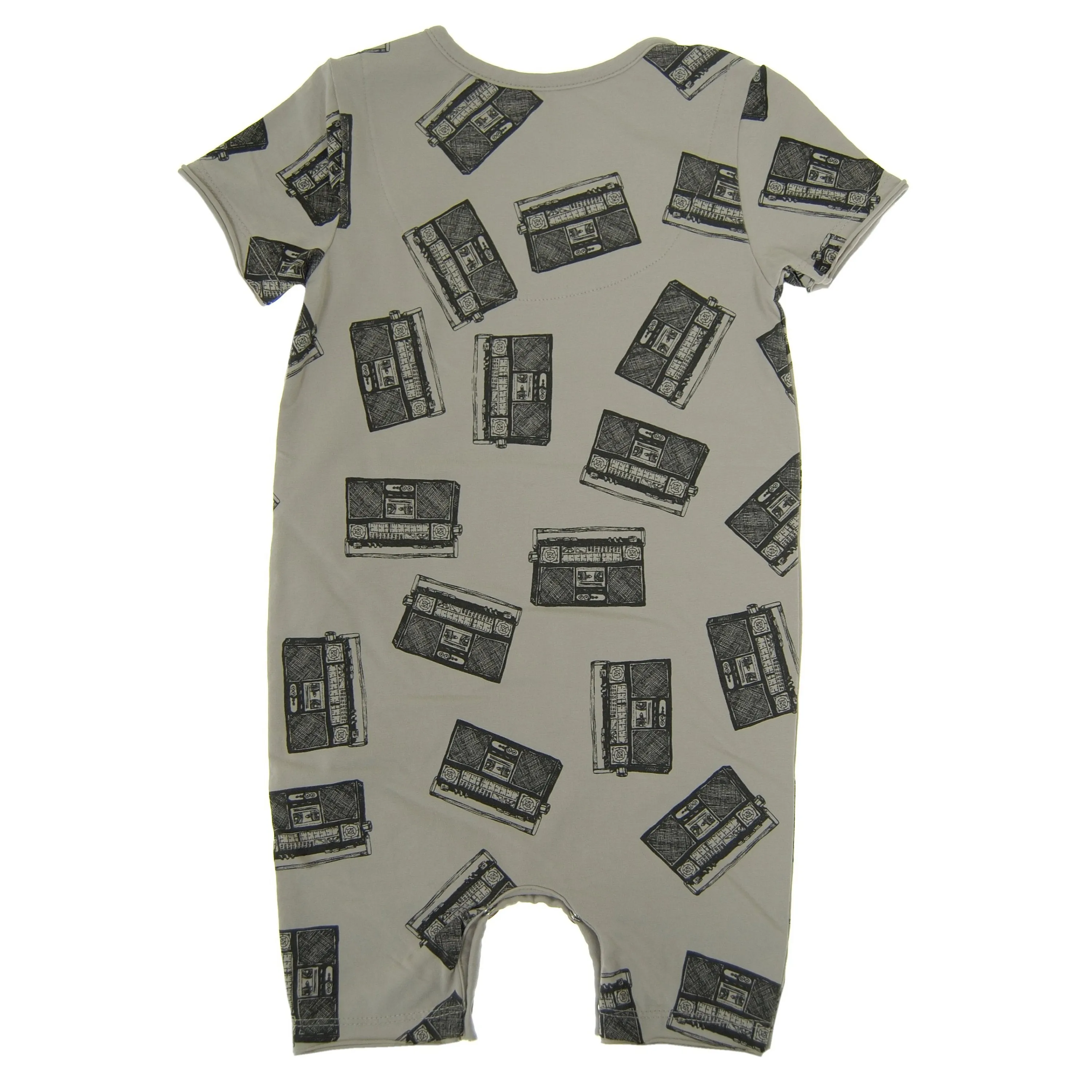 Allover Boom Box Baby Romper by: Mini Shatsu Essentials