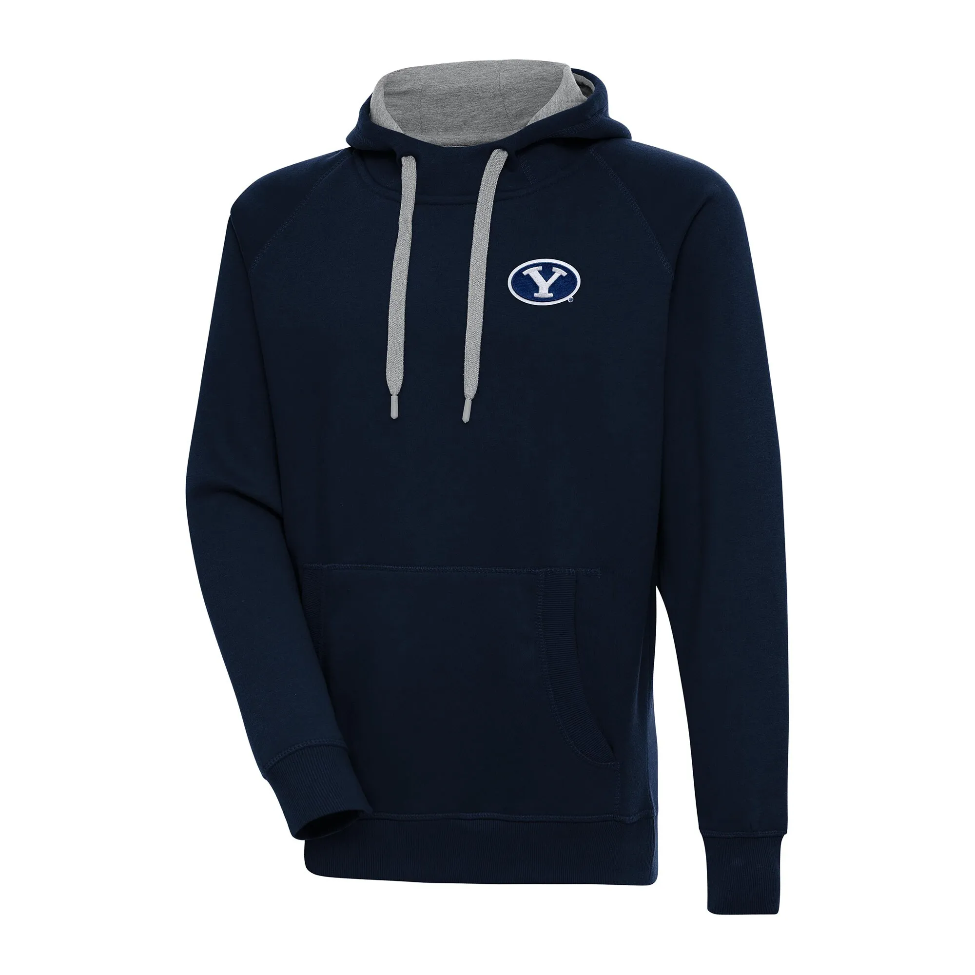 Antigua BYU Cougars Navy Big & Tall Victory Raglan Pullover Hoodie