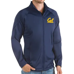 Antigua Cal Bears Navy Links Full-Zip Golf Jacket