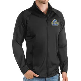 Antigua Delaware Fightin' Blue Hens Black Links Full-Zip Golf Jacket