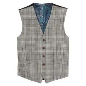 Antique Rogue Bold Check Suit Waistcoat