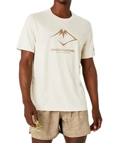 Asics Fujitrail Running T-Shirt 'Oatmeal'