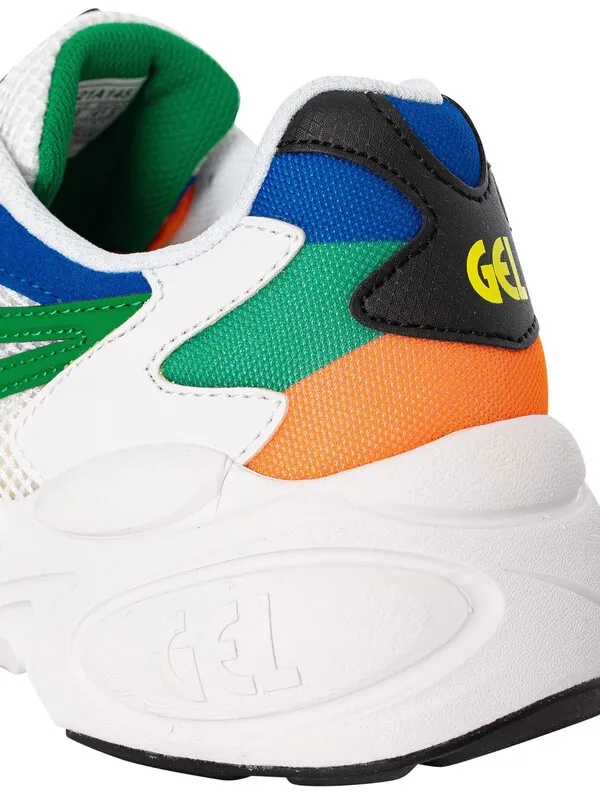 Asics Gel-Bnd Running Trainers - White/Blue/Green/Orange