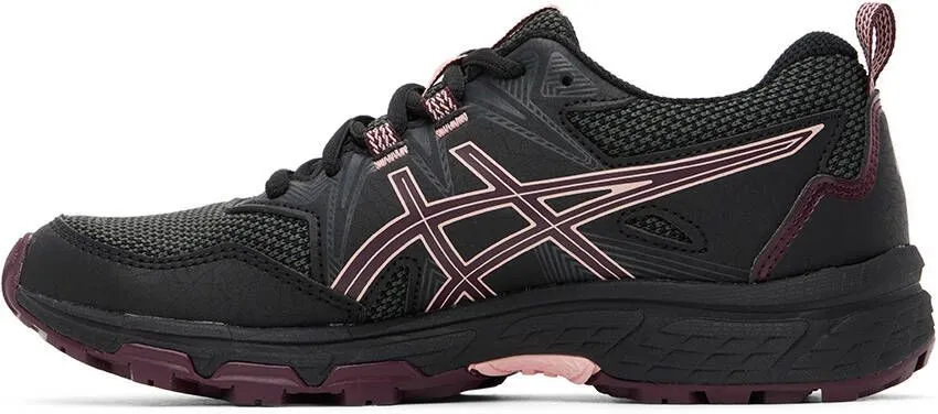 Asics Kids Black & Pink Gel-Venture 8 Big Kids Sneakers