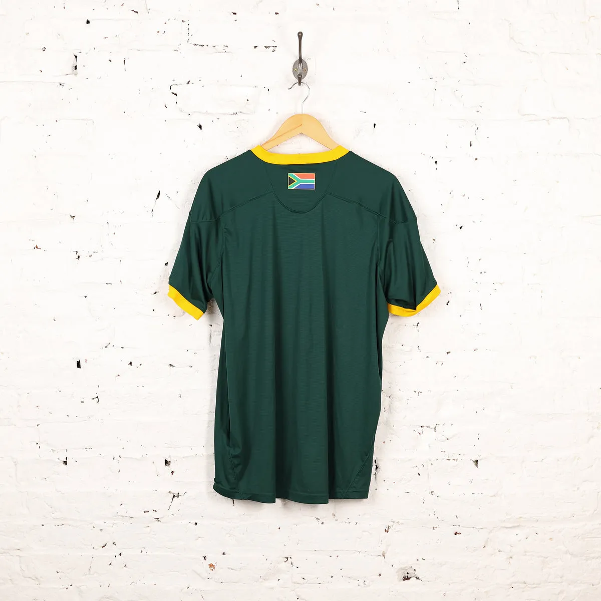 Asics South Africa 2014 Home Rugby Shirt - Green - XXL