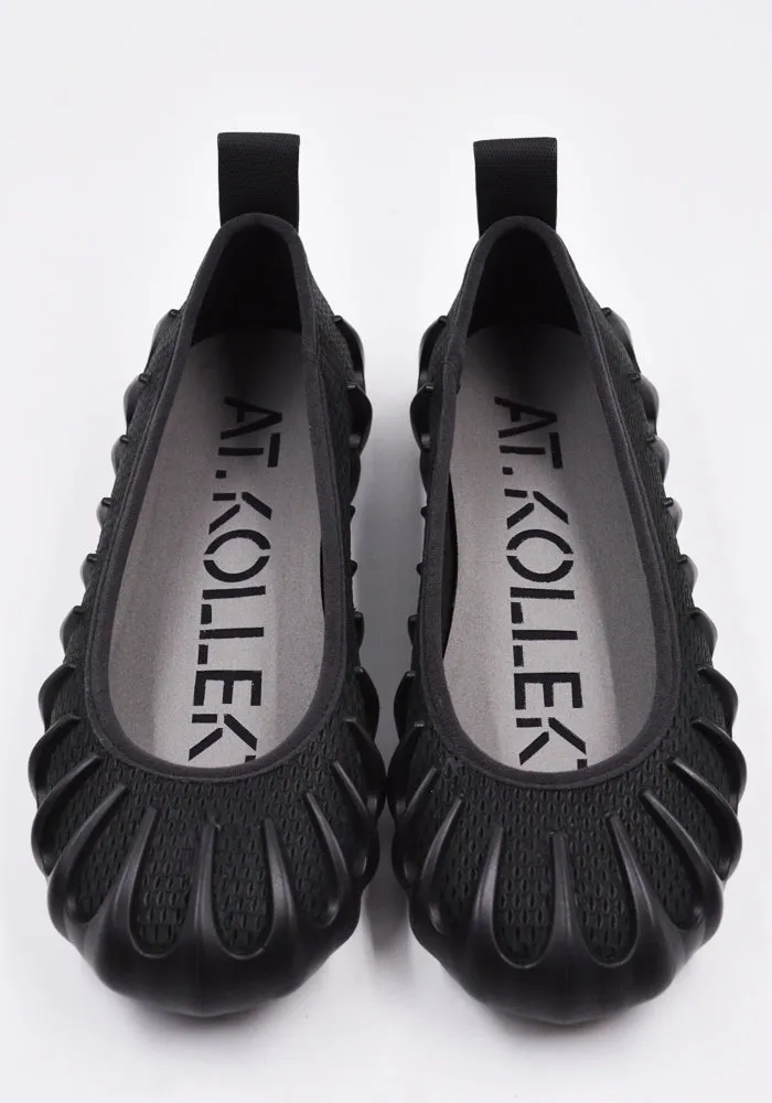 AT.KOLLEKTIVE x NINA CHRISTEN 39673 90000 MENS PLASMA X BALLERINA SHOES BLACK