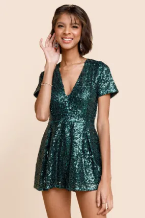 Audrey Sequin Romper