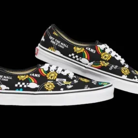 AUTHENTIC VANS Better Day Black Multi-Color Skateboard S...