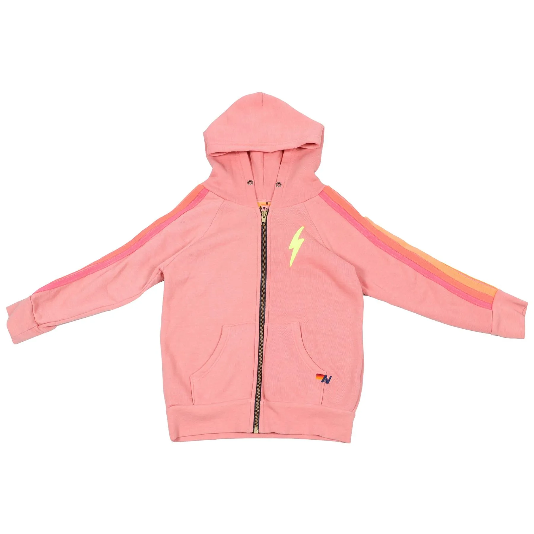 AVIATOR NATION PEACH KIDS GIRLS COTTON HOODIE 8 YEARS