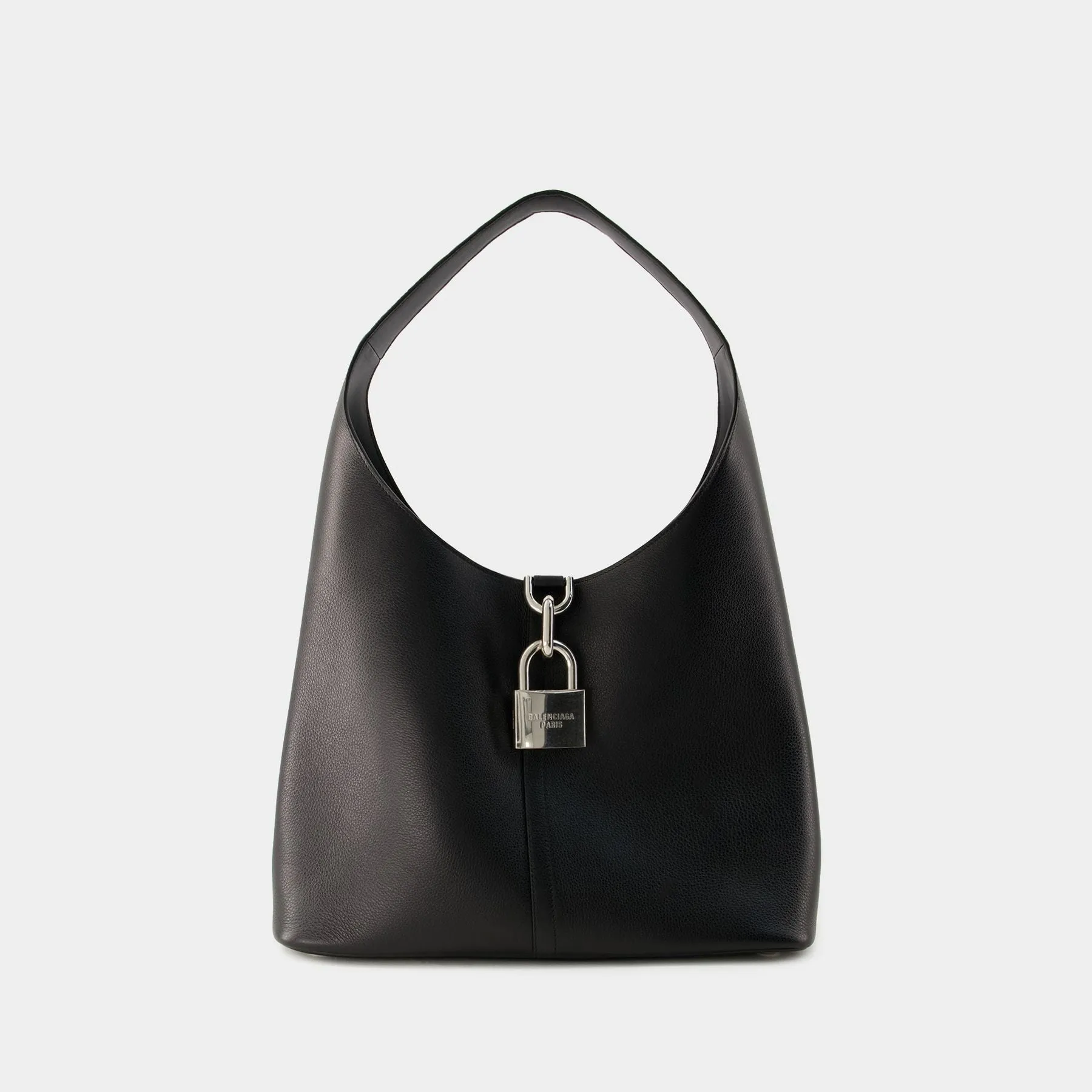 Balenciaga  Locker Hobo M Shoulder Bag - Balenciaga - Leather - Black