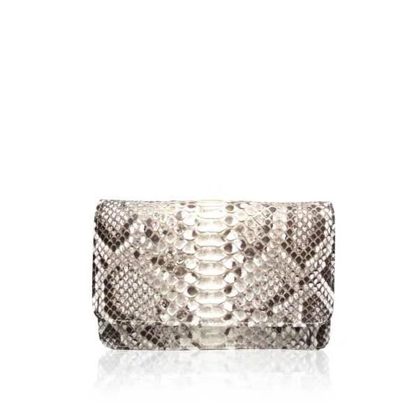 --Barzaar Python Snake Skin Bag-