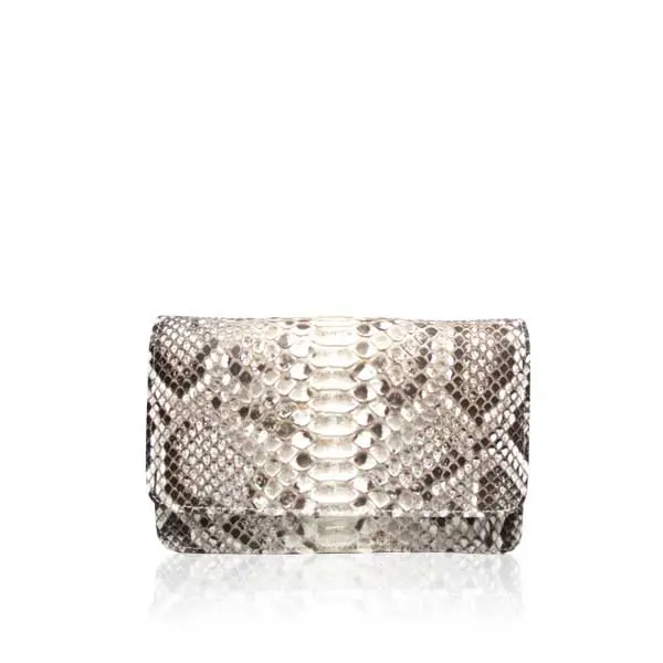 --Barzaar Python Snake Skin Bag-