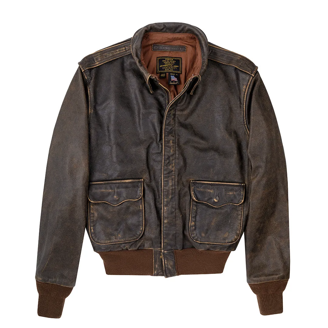 Battleworn Horsehide Leather Jacket for Sale | Cockpit USA