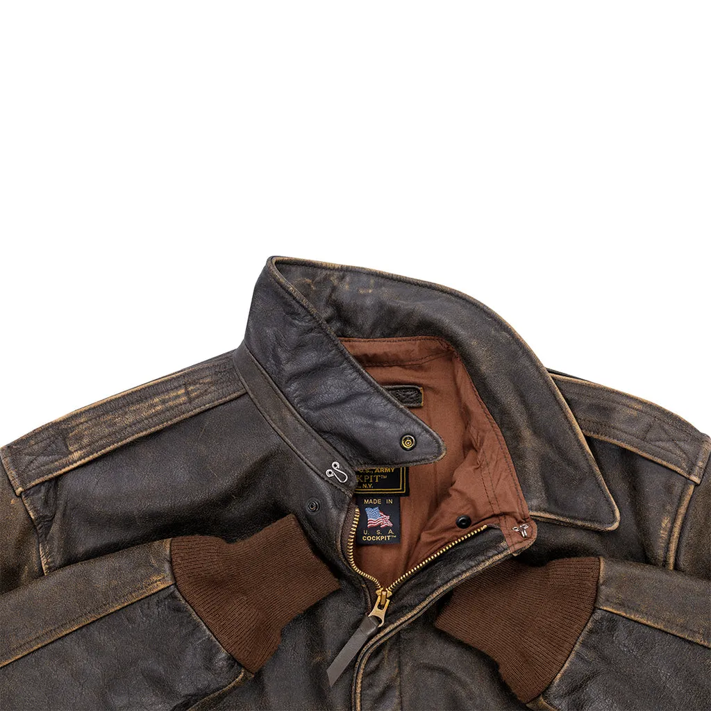 Battleworn Horsehide Leather Jacket for Sale | Cockpit USA