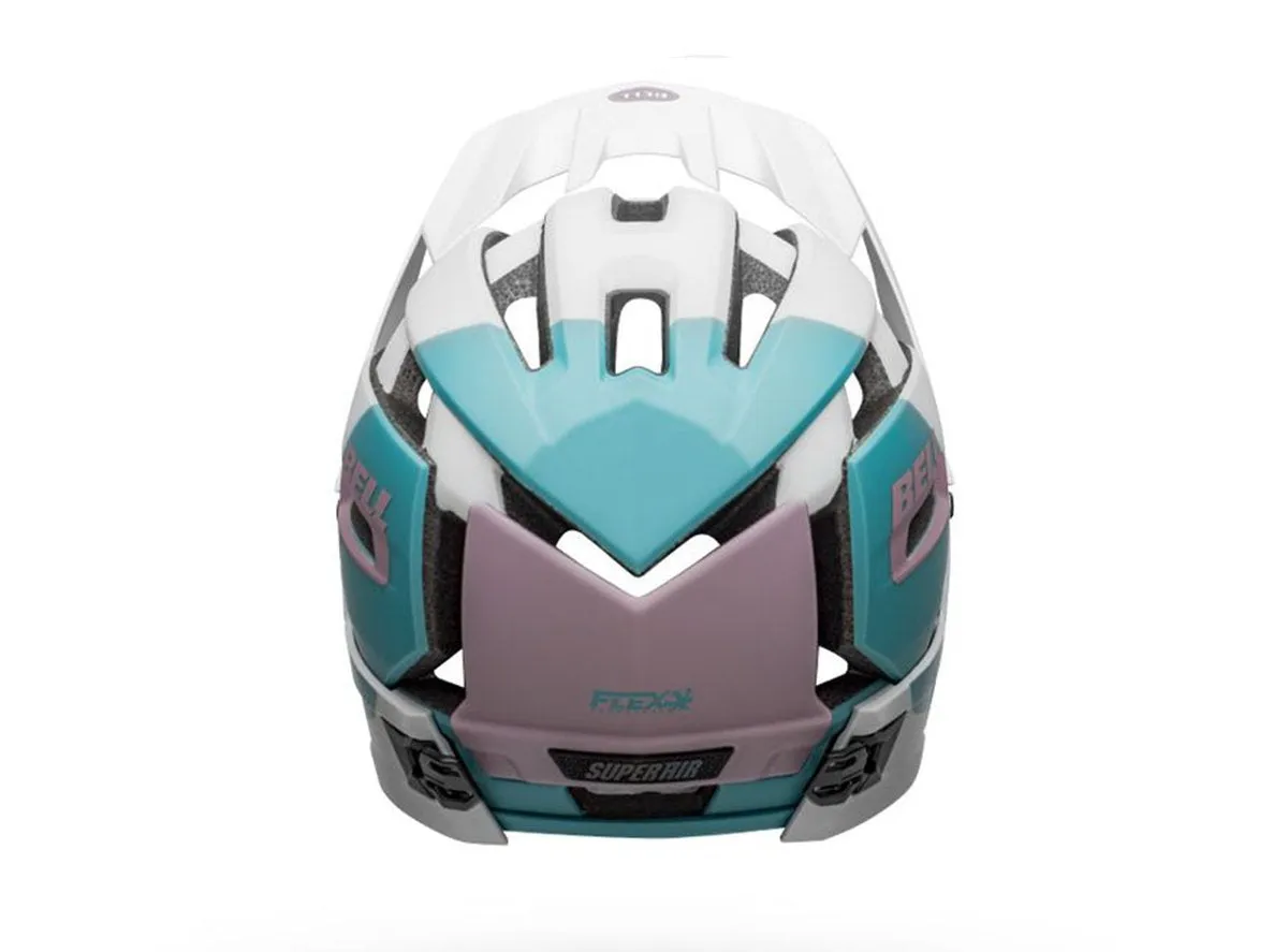 Bell Super Air R MIPS Full Face Helmet - Matt Gloss White-Purple - 2020