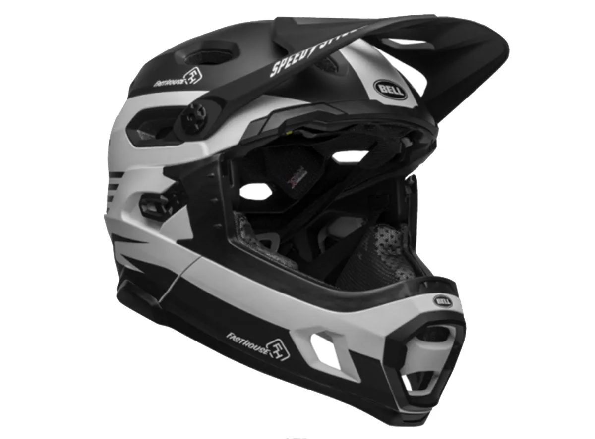 Bell Super DH MIPS Full Face Helmet - Matt Black-White-Fasthouse Stripes - 2019