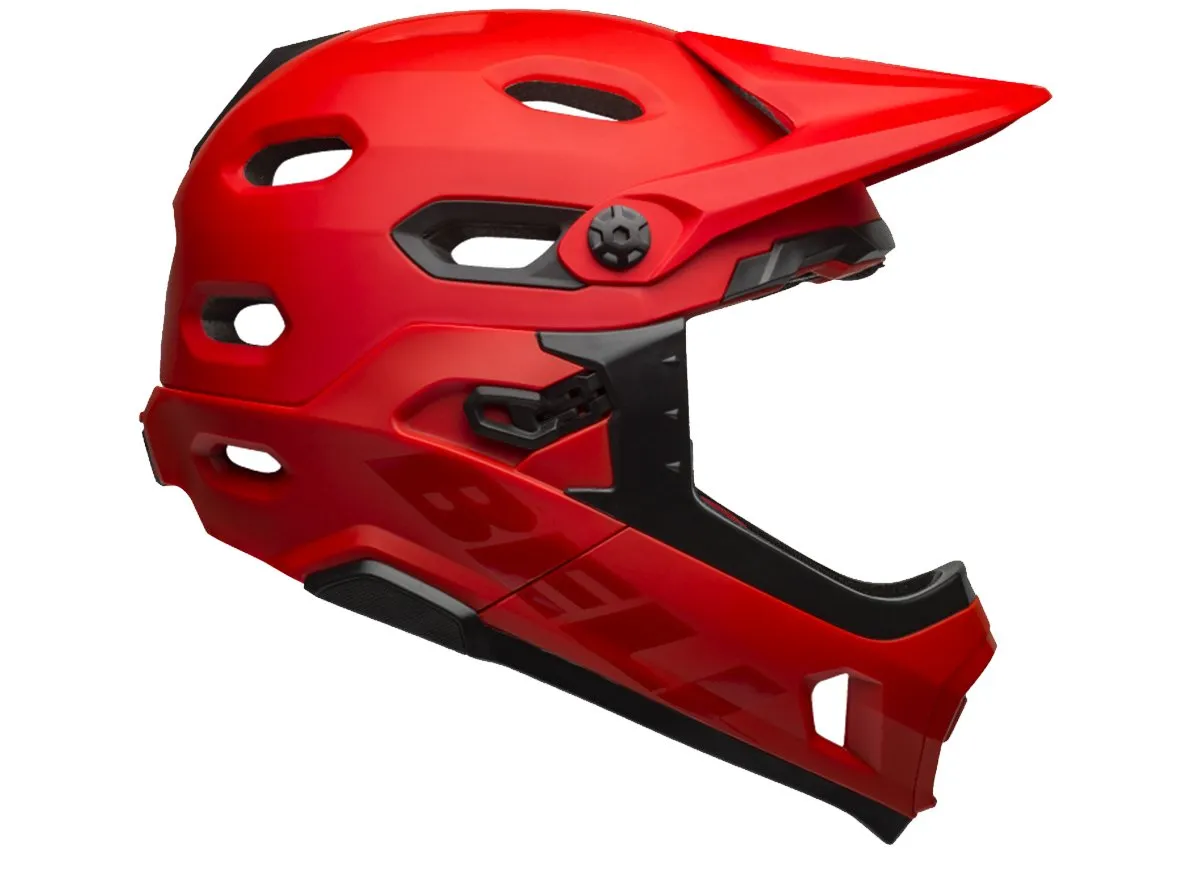 Bell Super DH MIPS Full Face Helmet - Matt Gloss Crimson Black - 2019