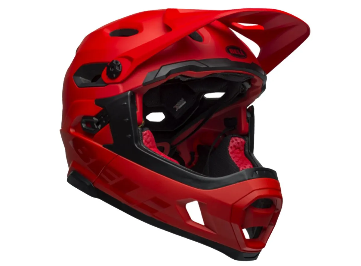 Bell Super DH MIPS Full Face Helmet - Matt Gloss Crimson Black - 2019