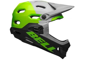 Bell Super DH MIPS Full Face Helmet - Unhinged Matt-Gloss Gray-Green-Black - 2019