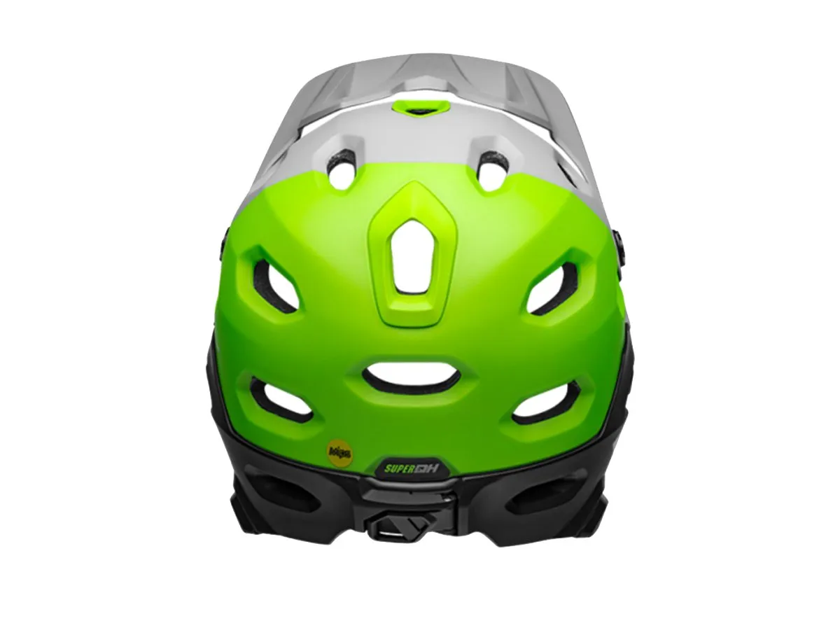 Bell Super DH MIPS Full Face Helmet - Unhinged Matt-Gloss Gray-Green-Black - 2019