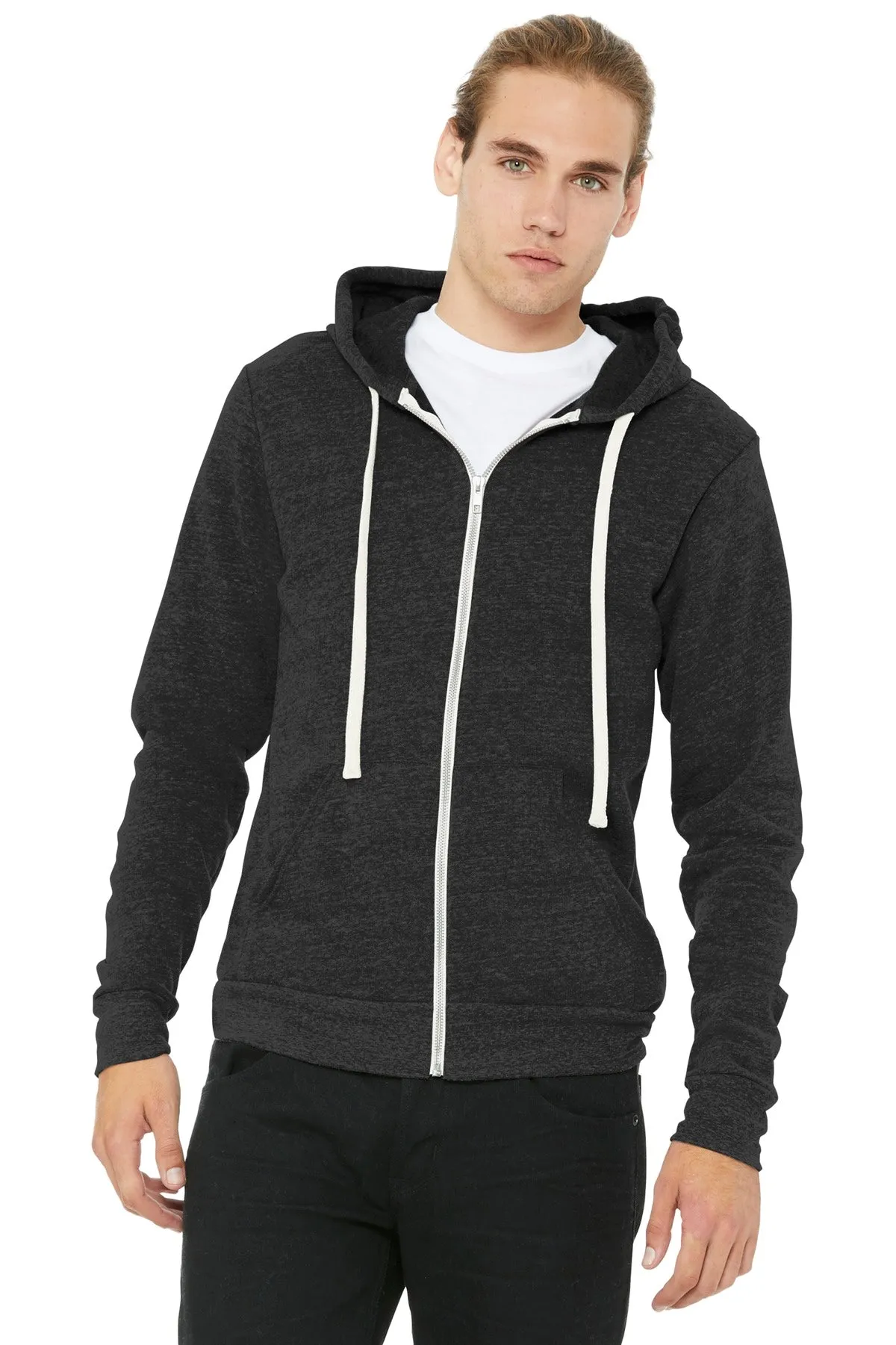 BELLA+CANVAS  Unisex Triblend Sponge Fleece Full-Zip Hoodie. BC3909