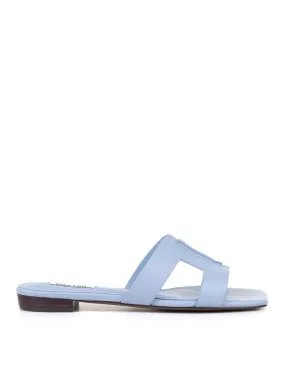 Bibi Lou Blue Leather Slipper