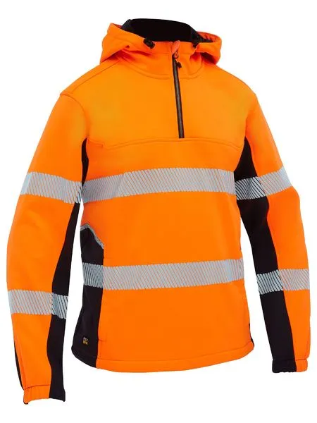 Bisley Flx & Move  Hi Vis Taped Liquid Repellent Fleece Hoodie (BK6571T)-