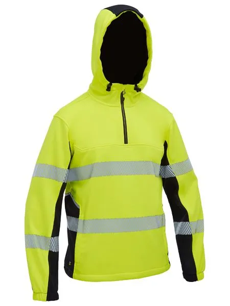 Bisley Flx & Move  Hi Vis Taped Liquid Repellent Fleece Hoodie (BK6571T)-