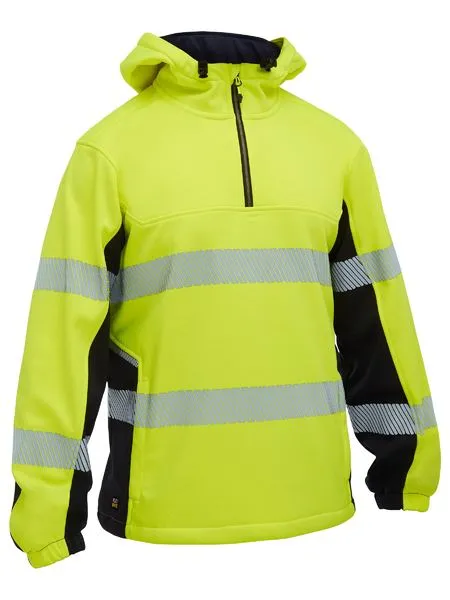 Bisley Flx & Move  Hi Vis Taped Liquid Repellent Fleece Hoodie (BK6571T)-